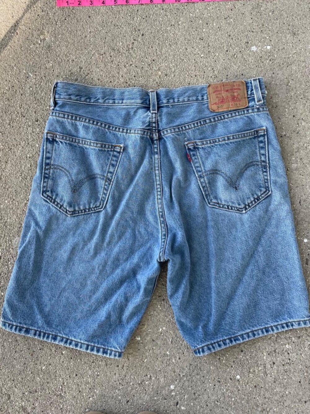 Vintage Levi's Jean Shorts Jorts Denim Shorts Mens 36 Baggy Streetwear Red Tab